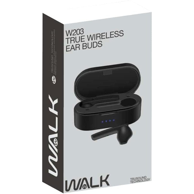 WALK AUDIO TRUE WIRELESS IN EAR EARPHONES/IN EAR HEADPHONES PLUS CLEANING KIT WITH BASS BOOST TRUSOUND TECHNOLOGY [ACCESSORIES] [Accessories]