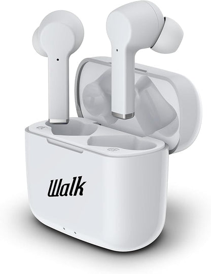 Walk Audio W401 Wireless Bluetooth Earphones, White [Accessories]