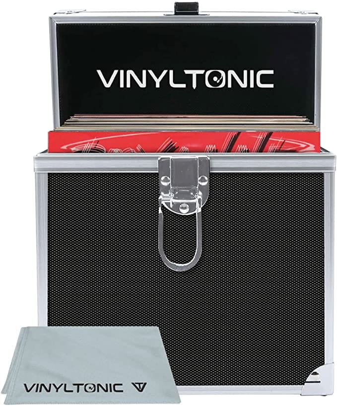 Vinyl Tonic 7" Or 12" Vinyl LP Storage Case, Black [Accessories]