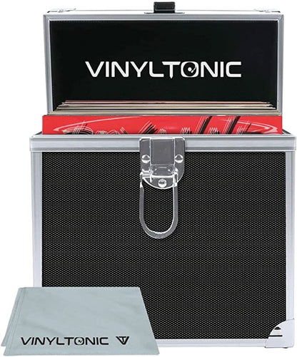 Vinyl Tonic 7" Or 12" Vinyl LP Storage Case, Black [Accessories]