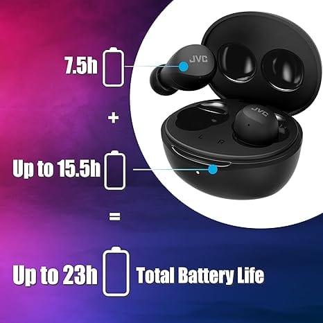 JVC HA-A6TBU In-Ear True Wireless Stereo Earbuds - Black [Accessories]