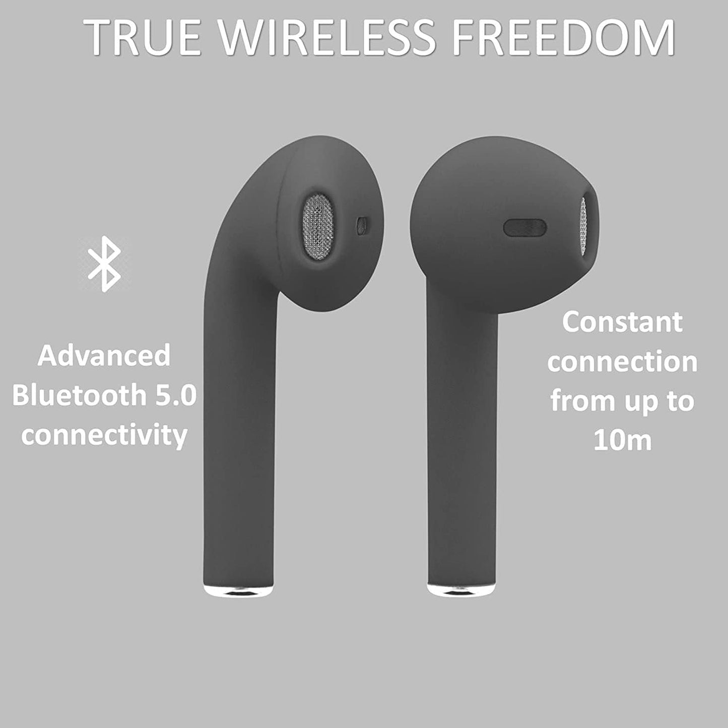 STREETZ TRUE WIRELESS EAR BUDS - BLACK [ACCESSORIES]