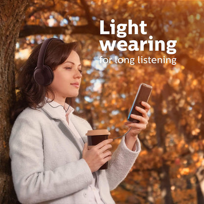 PHILIPS ON EAR HEADPHONES UH201BK/00 HEADPHONES WITH CABLE, BLACK [ACCESSORIES]