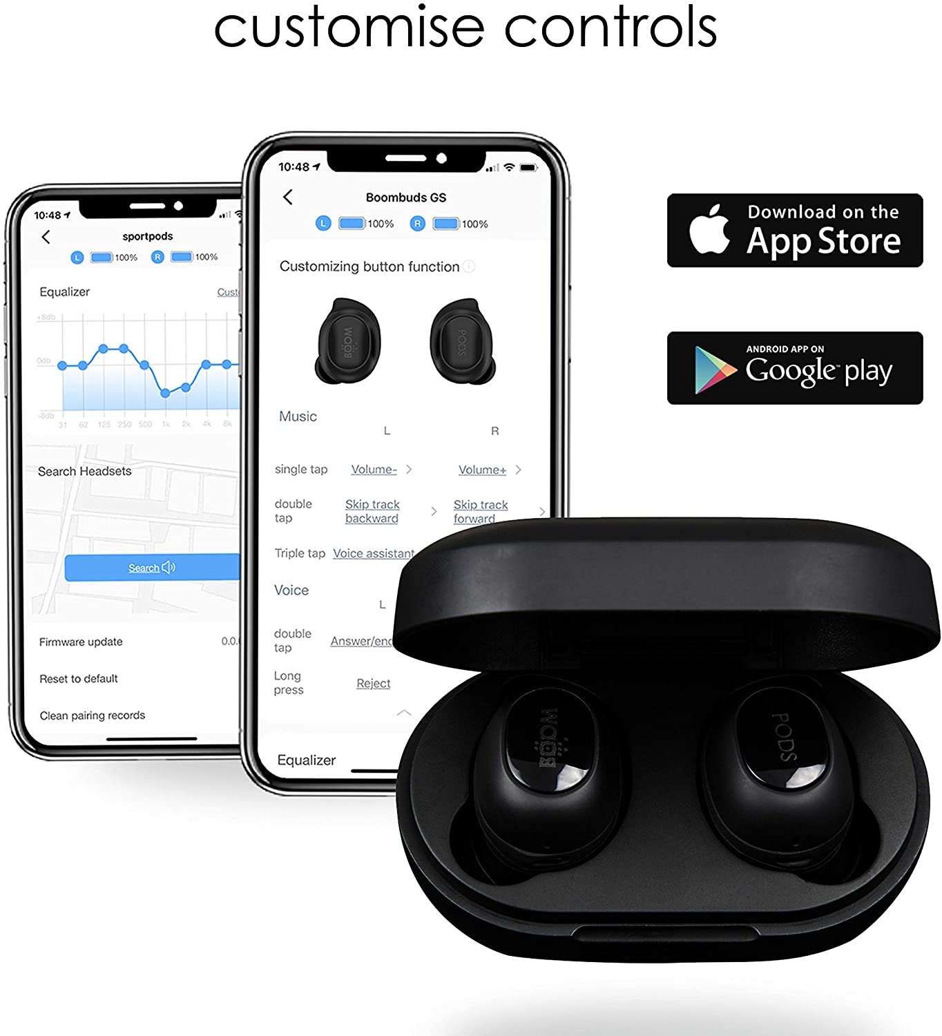 BOOMPODS BOOMBUDS GS TRUE WIRELESS - BLUETOOTH EARBUDS [ACCESSORIES]