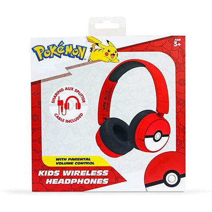 Pokémon: Pokéball Kids Wireless Headphones - Red [Accessories]