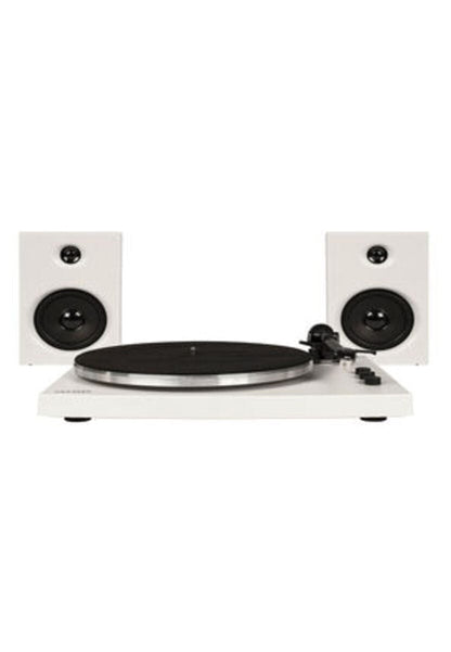 Crosley T150 - Bluetooth Turntable With Speakers (White) [Tech & Turntables]