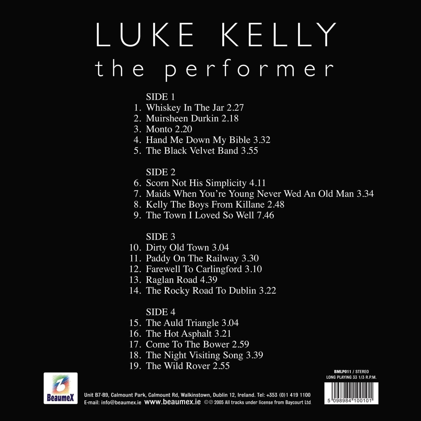 The Performer: - Luke Kelly [Vinyl]