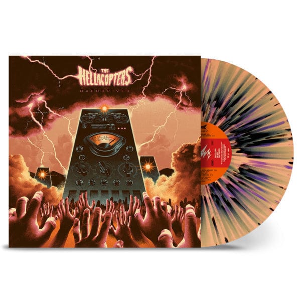 Overdriver (Apricot / Purple / Black Splatter Edition + Poster) - The Hellacopters [Colour Vinyl]