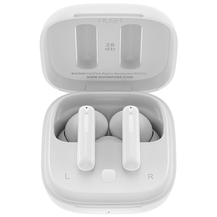 Boompods Bassline Hush ANC, White [Accessories]