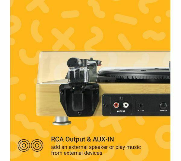 JAM Sound Plus - Turntable (Wood) [Tech & Turntables]